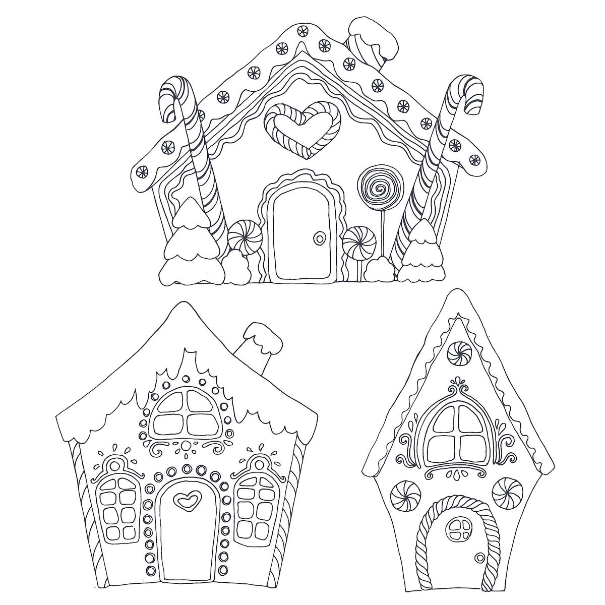 1200x1200 Gingerbread House Coloring Pages Printable Coloring Activity New