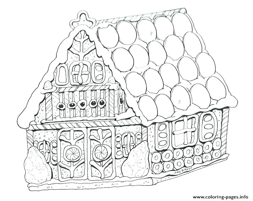 825x657 Coloring Pages Gingerbread House Gingerbread House Coloring Page
