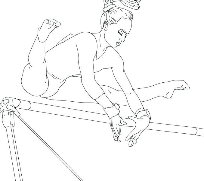 678x600 Gymnastics Coloring Pages Printable Gymnastics Preschool