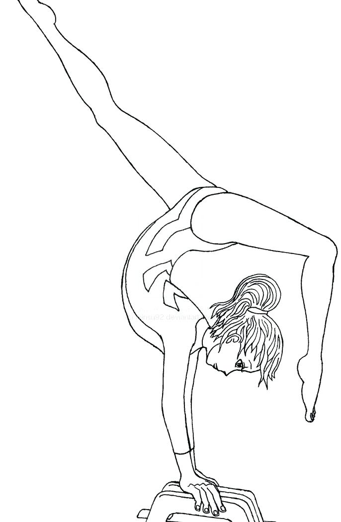 686x1050 Printable Gymnastics Coloring Pages Hello Kitty Gymnastics