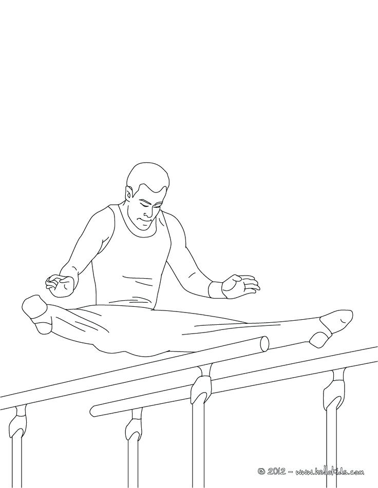 736x951 Printable Gymnastics Coloring Pages Parallel Bars Artistic