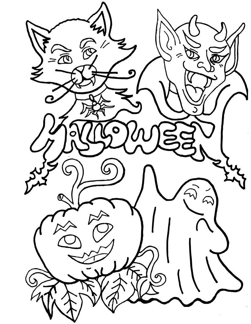 820x1060 27 Luxury Halloween Coloring Sheets Kids Information And Ideas