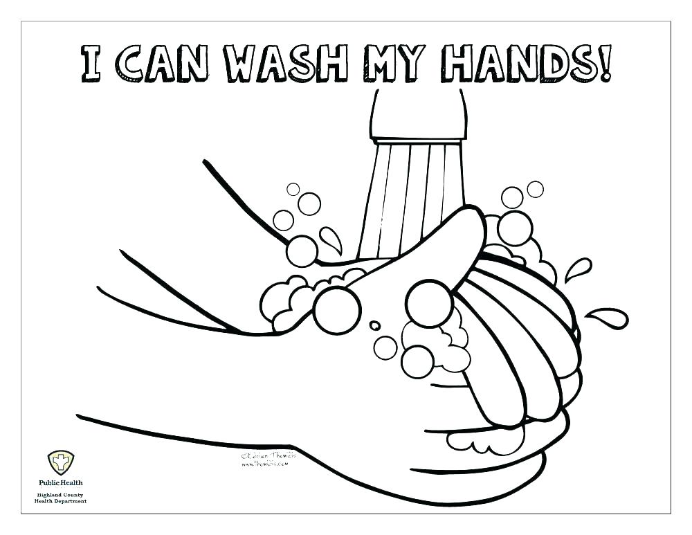 1000x773 Free Printable Hand Washing Coloring Pages Hand Washing Coloring
