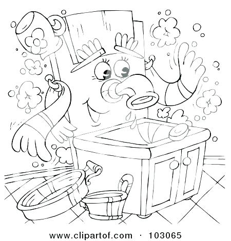 450x470 Printable Hand Washing Coloring Pages Jgheraghty.site