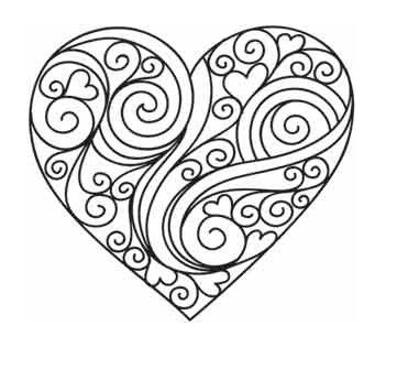 361x345 Heart Coloring Pages Free Printable Beautiful Heart Coloring Pages