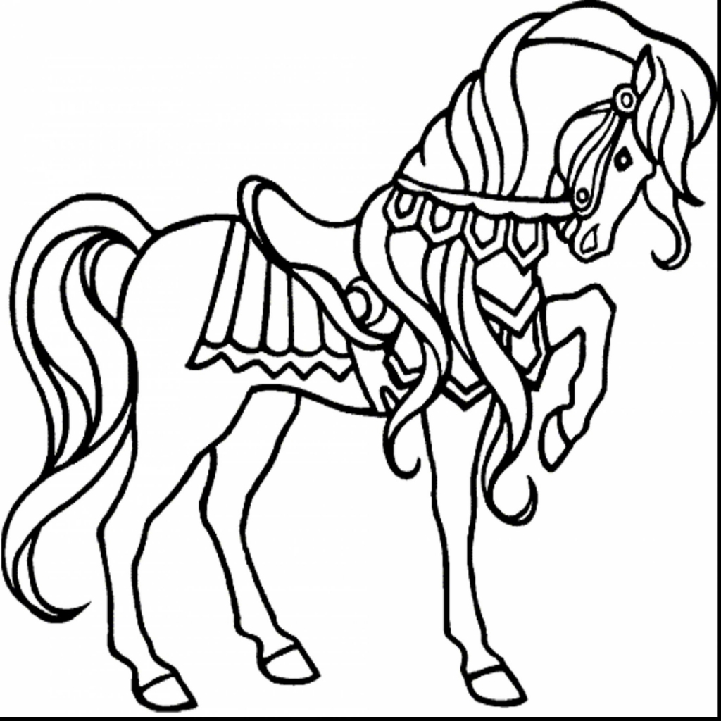 1024x1024 Best Impressive Printable Horse Coloring Pages For With Pegasus