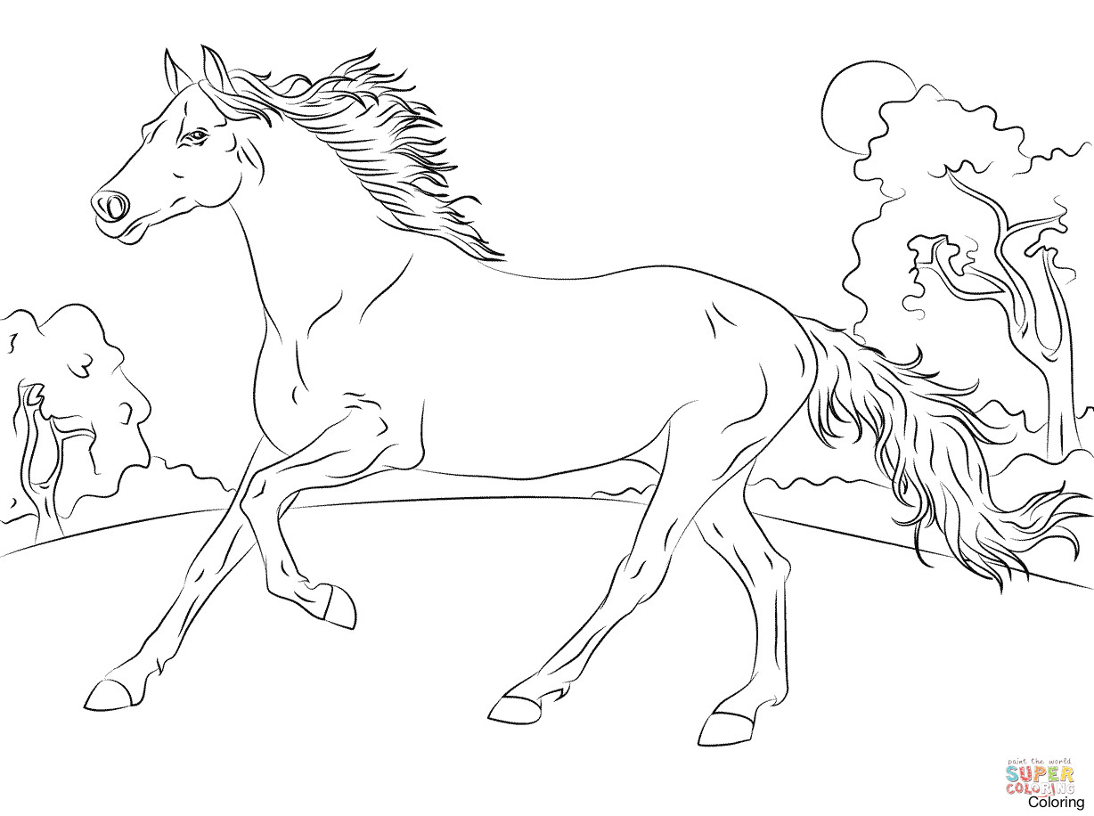 1228x916 Detailed Horse Coloring Pages For Adults Acpra