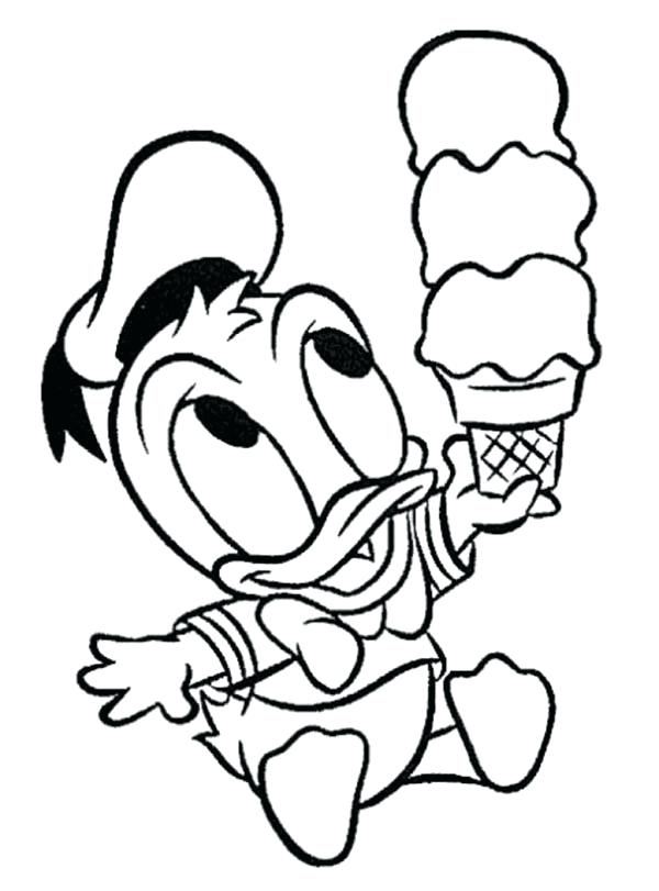 Printable Ice Cream Cone Coloring Pages
