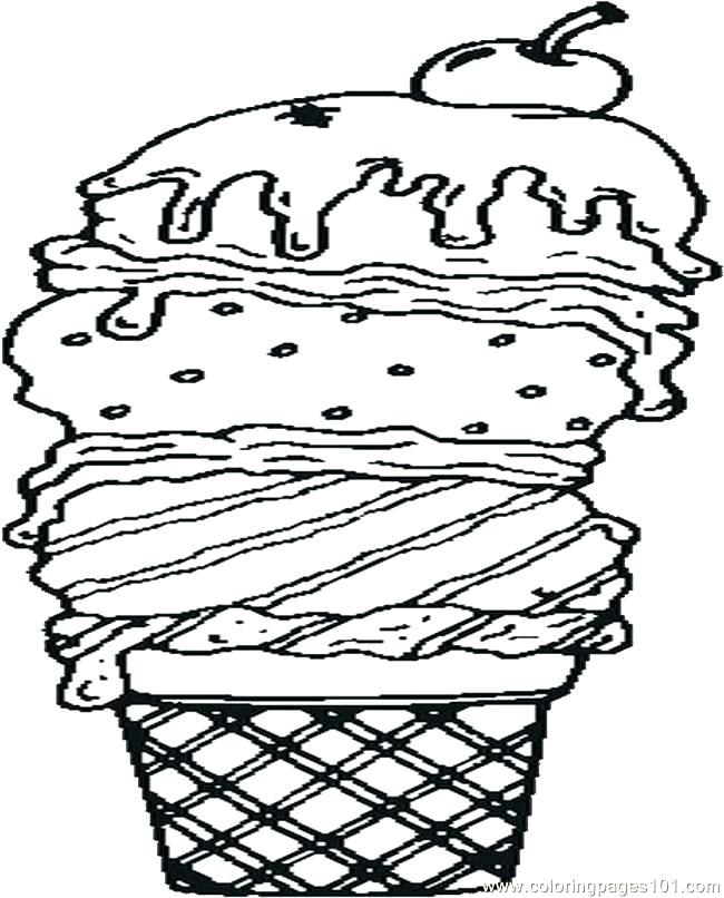 650x806 Ice Cream Coloring Pages Ice Cream Coloring Page Ice Cream Cone