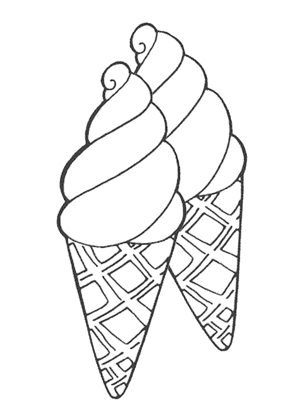 994x1291 Icecream Cone Coloring Pages 2385768
