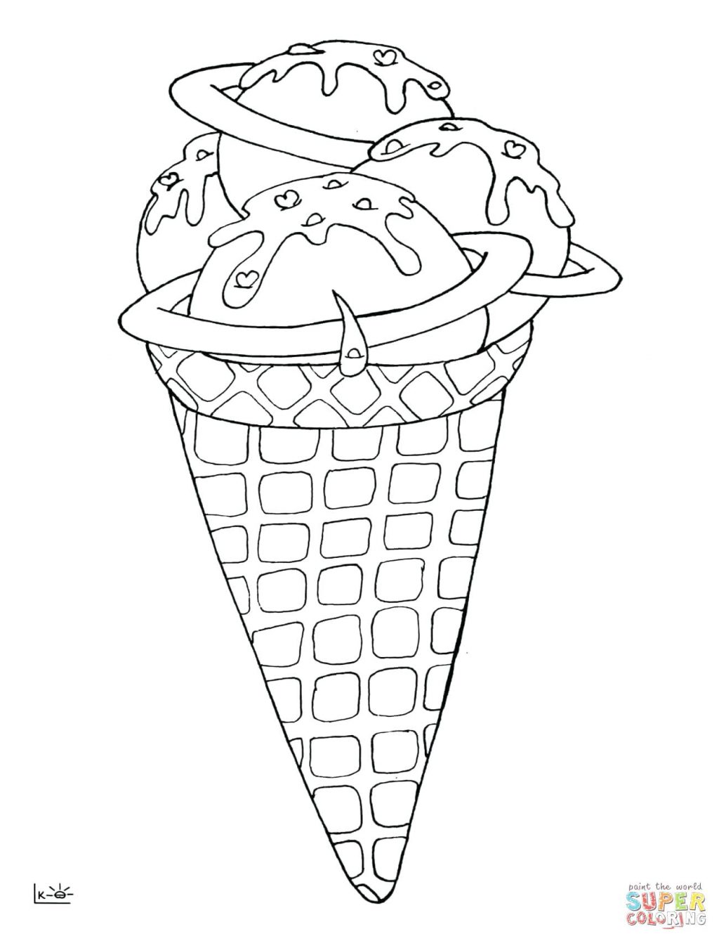 1024x1339 Coloring Pages ~ Ice Cream Cone Coloring Page Space Colouring