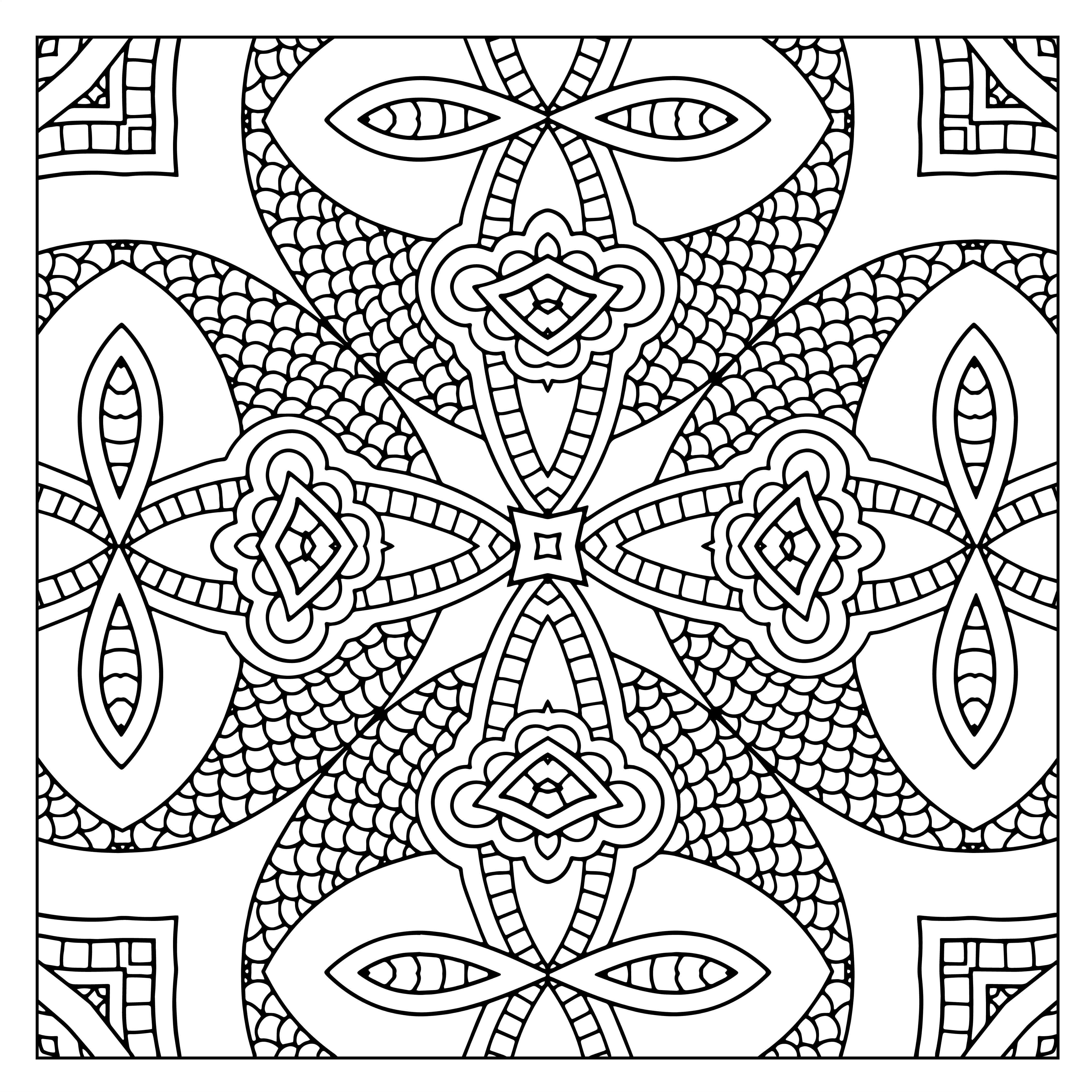 4500x4500 Free Coloring Pages Kaleidoscope Printable Best Of New 50 Free
