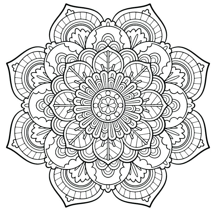 820x800 Printable Kaleidoscope Coloring Pages For Kids Printable