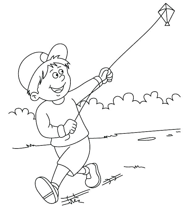 612x683 Kite Coloring Pages Printable Kites Coloring Pages Kite Drawing