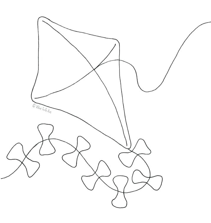 715x755 Kite Coloring Sheet Free Printable Kite Template Kite Printable