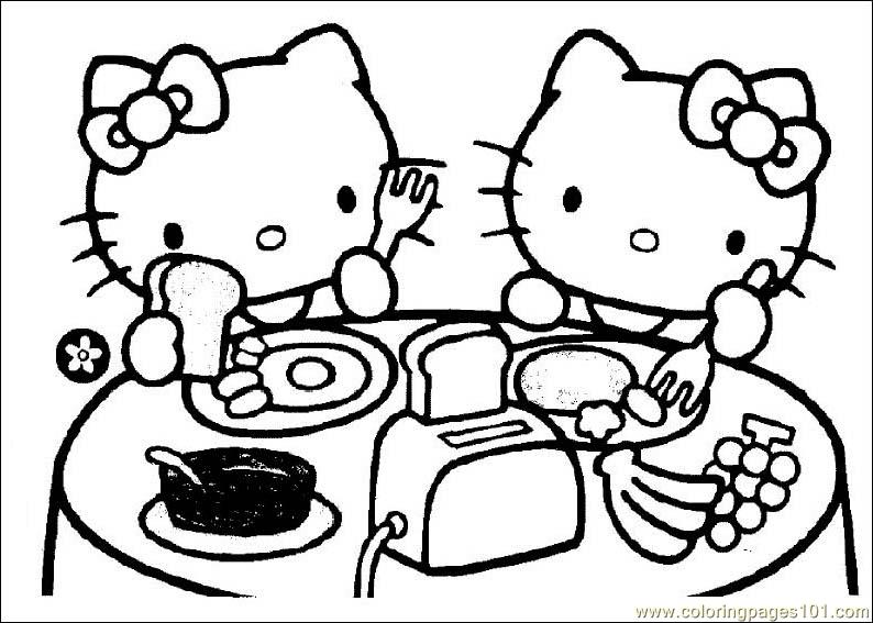 794x567 Hello Kitty Coloring Pages Print 12