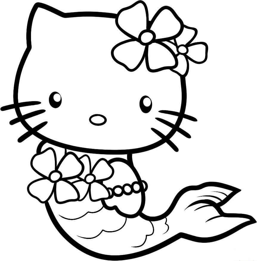 862x875 Hello Kitty Coloring Pages Print 2