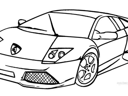 Printable Lamborghini Coloring Pages