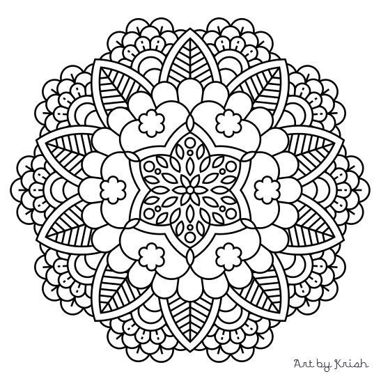Printable Mandala Coloring Pages For Kids