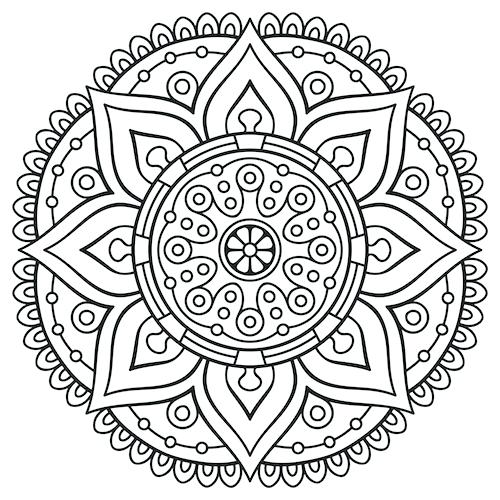 500x500 Mandala Coloring Page Mandala Coloring Pages Free Printable