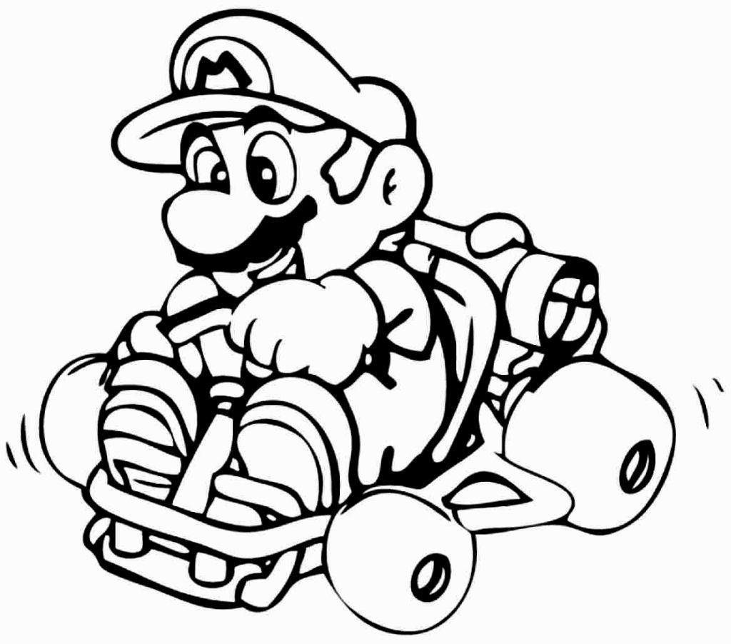 1024x902 Super Mario Brothers Coloring Pages Incredible Printable
