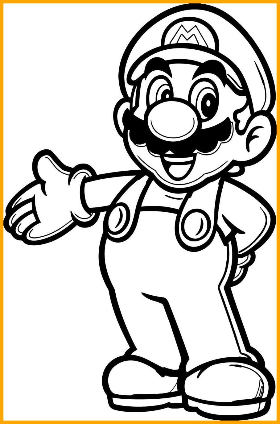 908x1374 Shocking Populer Cartoon Coloring Pages Image For Super Mario
