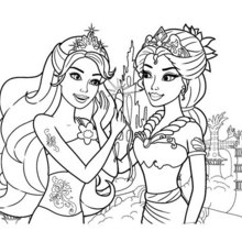 Printable Mermaid Coloring Pages
