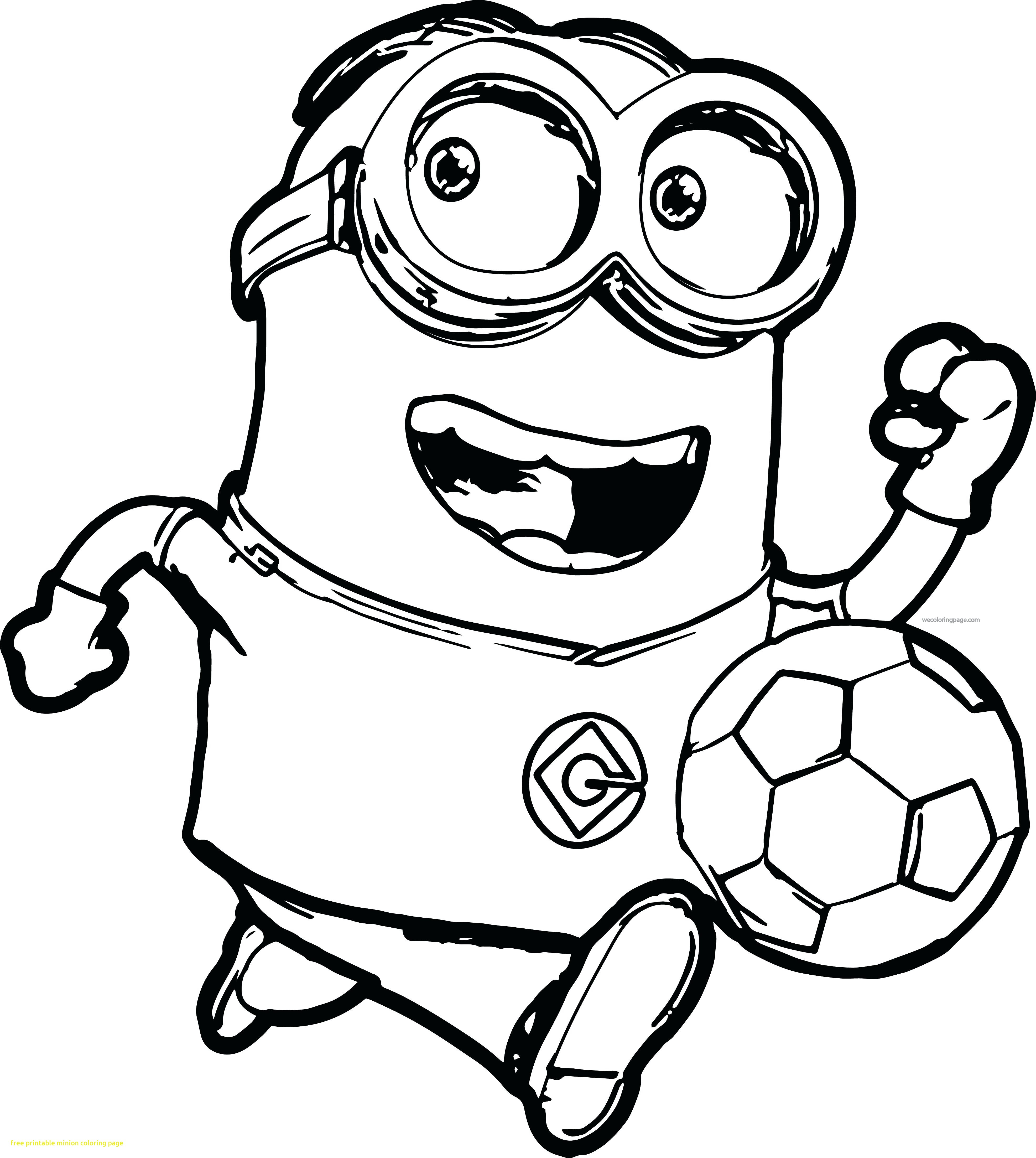 3945x4408 Free Printable Minion Coloring Page With Pages Best Stuning