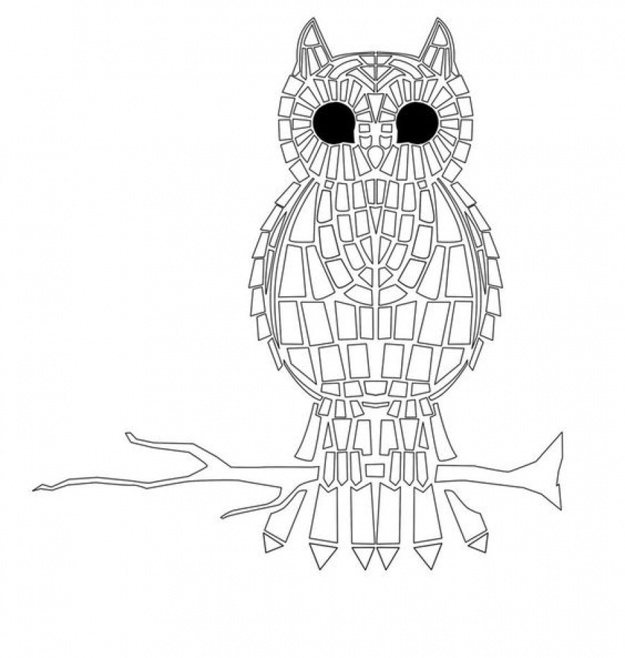 913x960 Get This Printable Mosaic Coloring Pages Online 05278 !