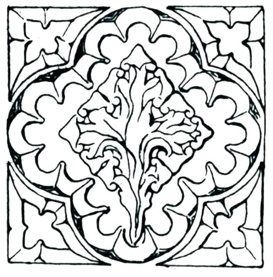 550x558 Mosaic Coloring Pages Mosaic Coloring Pages Free Printable Mosaic