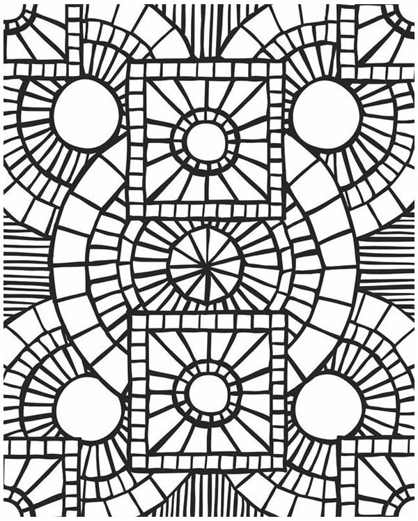 600x747 Coloring Picture Mosaic Coloring Pages 4,mosaic Coloring Pages