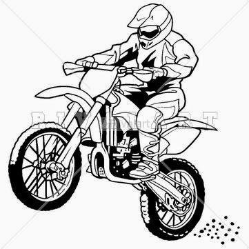 361x361 Motorcycle Coloring Pages