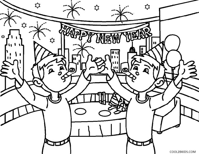 650x503 New Year Coloring Pages Free 5650 Celebrations Coloring