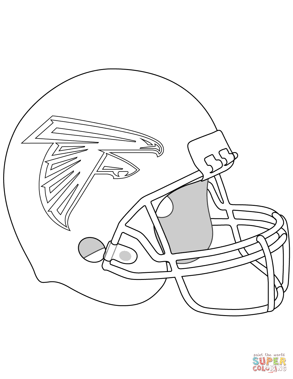 1004x1300 Blank Helmet Coloring Page Pages For All Ages Ncaa Football