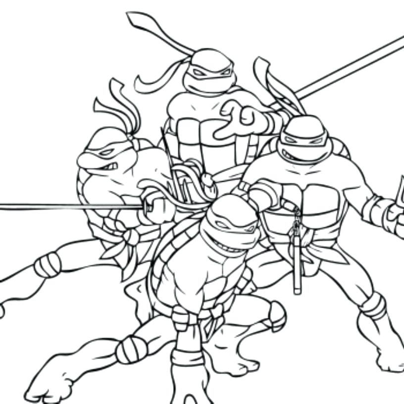 816x816 Ninja Turtles Free Printable Coloring Pages Ninja Turtles Coloring