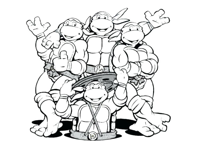 800x600 Teenage Mutant Ninja Turtles Coloring Pages Printable Ninja