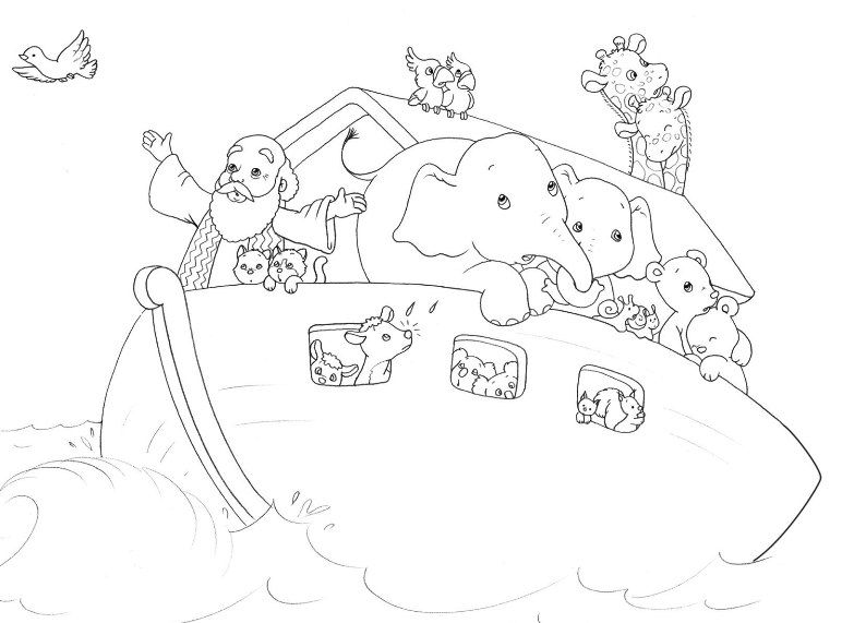 794x571 Free Noah's Ark Coloring Pages Noah Coloring Pages Noah