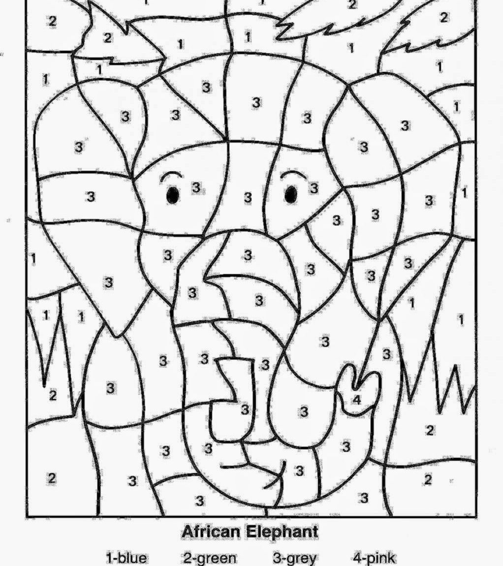 1022x1150 Free Printable Color By Number Coloring Pages Best With Sheets