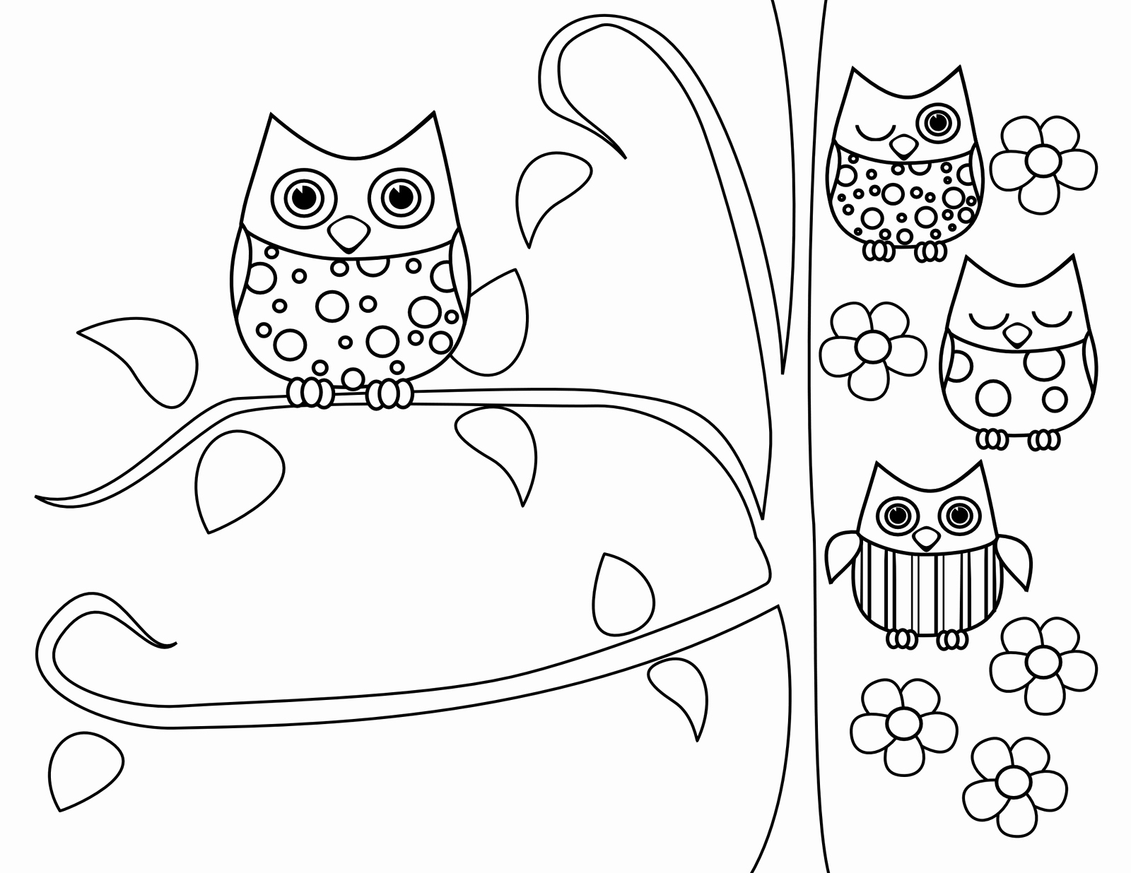 1600x1236 Printable Owl Coloring Pages For Adults Pics Owl Coloring Pages