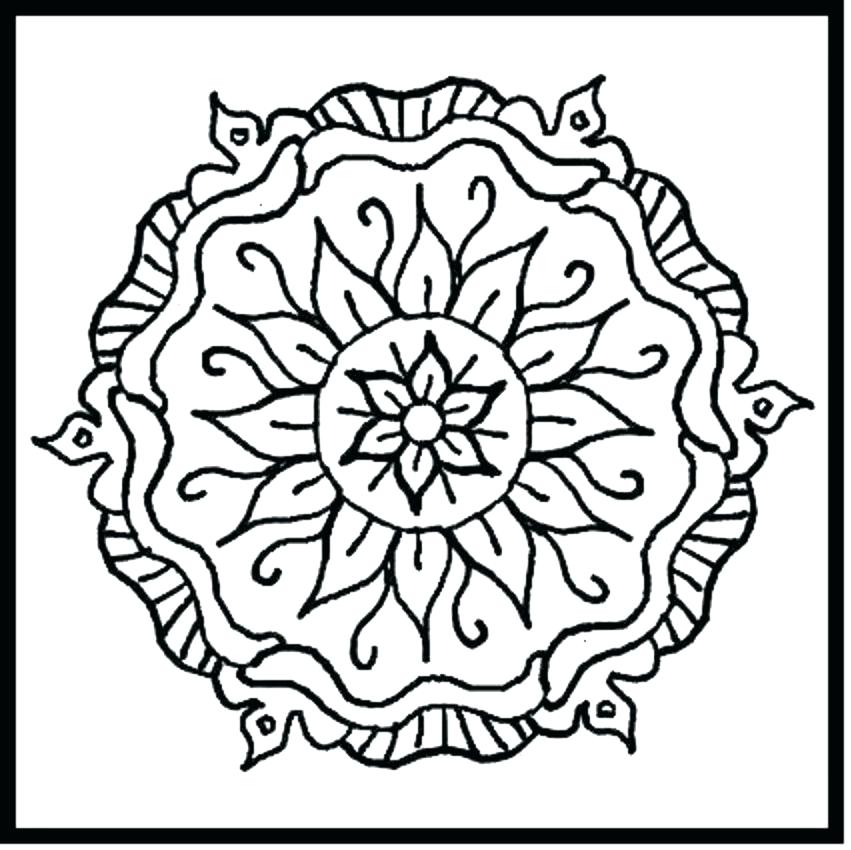851x850 Pattern Coloring Page Impair.co