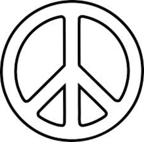 500x493 Free Printable Peace Sign Coloring Pages Preschool Lessons