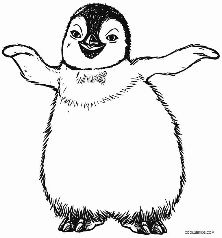 768x821 Penguins Coloring Pages Free Picturesque Printable Penguin Wagashiya