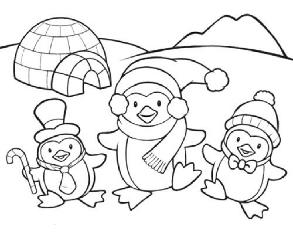 1024x817 Printable Penguin Coloring Pages New For Kids Qqa Me