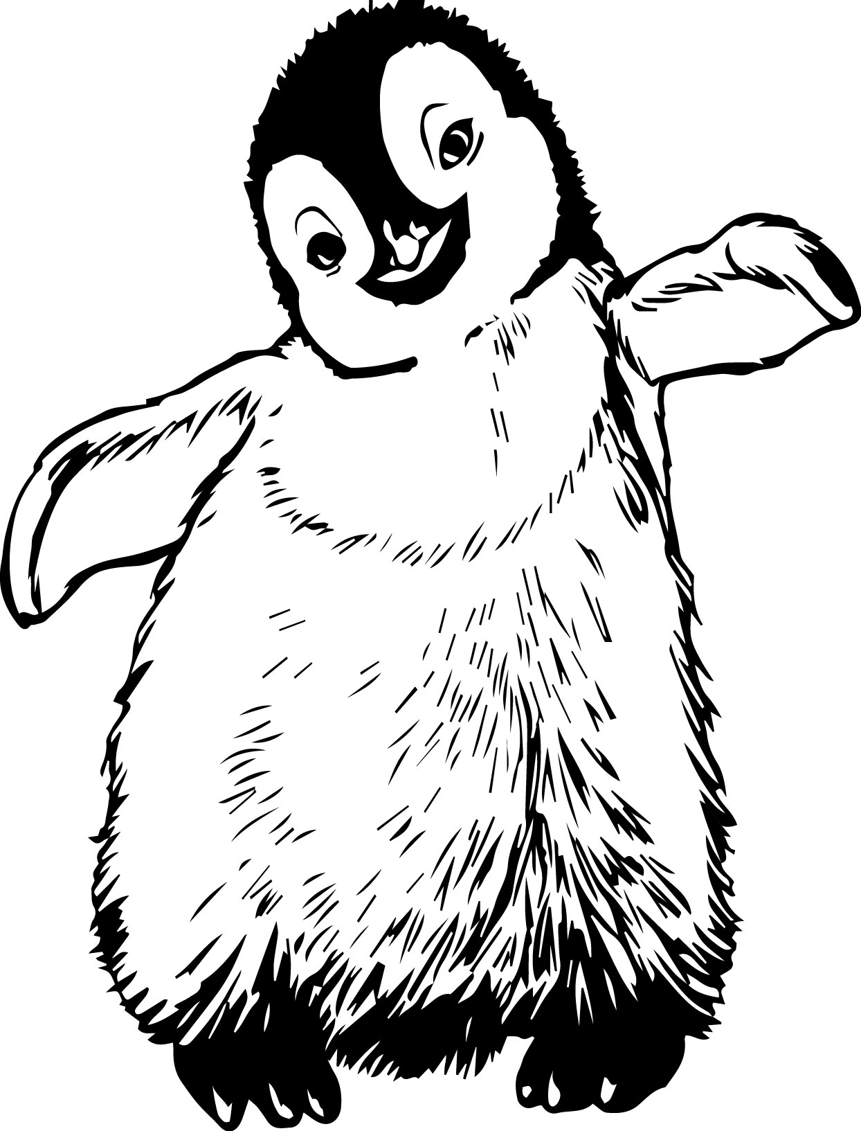 1244x1633 Remarkable Emperor Penguin Coloring Page Free Printable For Kids