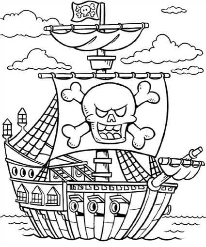 425x510 Pirate Coloring Pages Printable Pirate Coloring Pages Colouring