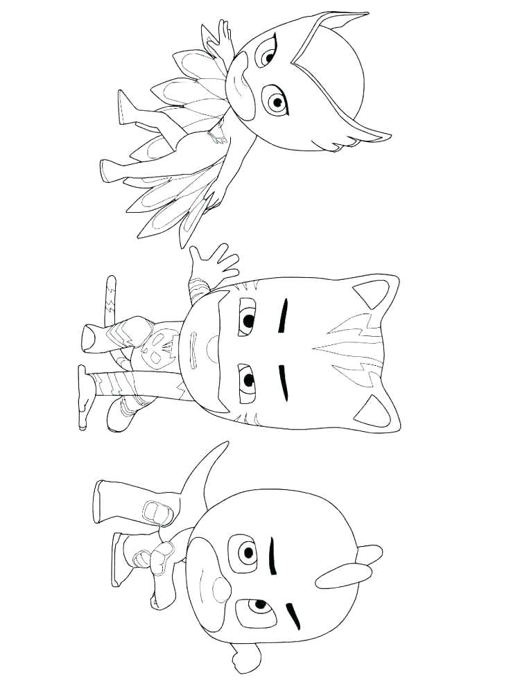 750x1000 Pj Mask Coloring Pages Masks Coloring Page Pj Mask Coloring Pages