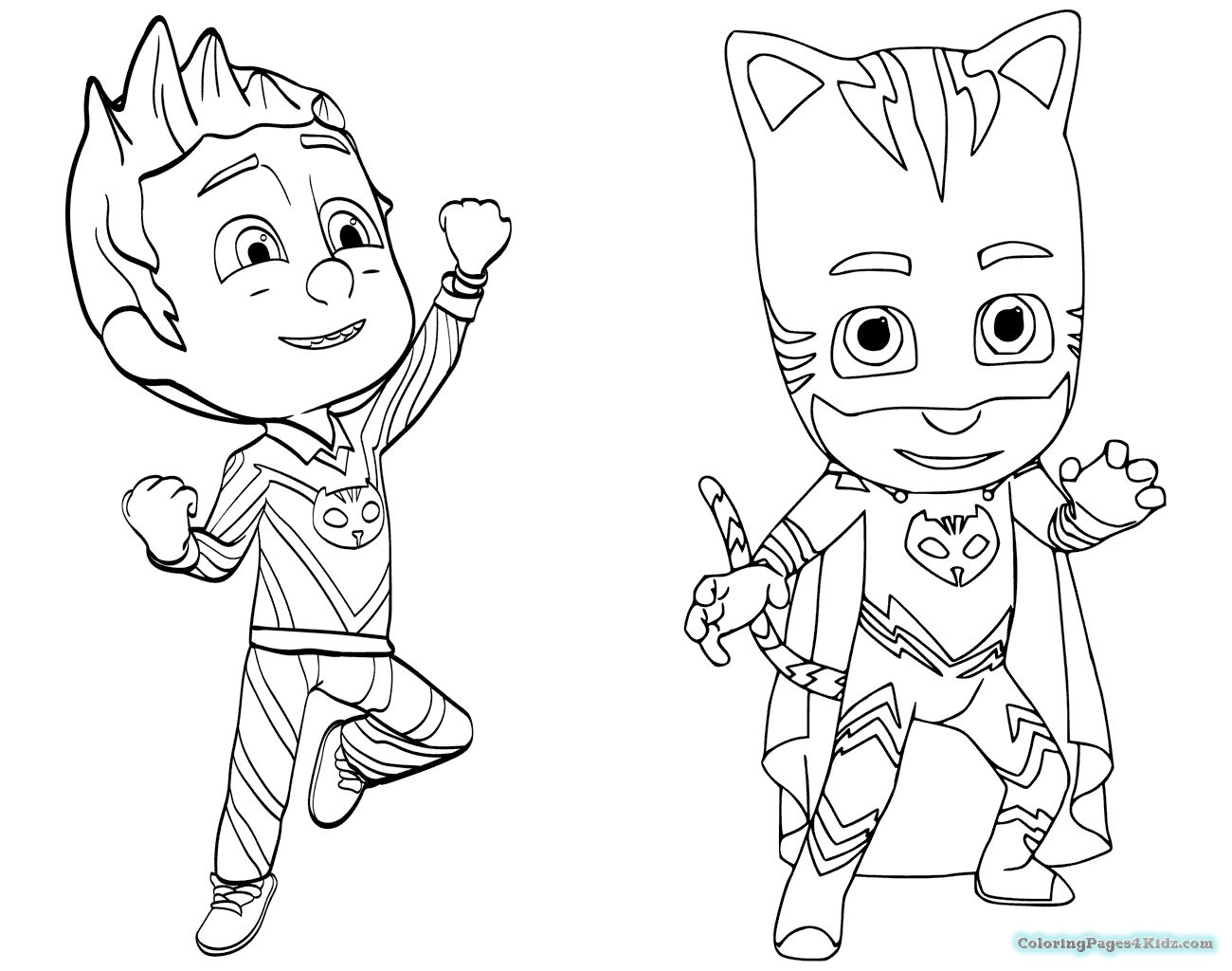1300x1024 Pj Masks Coloring Pages 1036 Coloring Pages For Kids