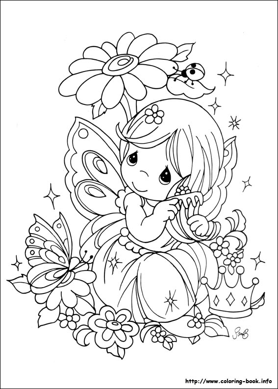 567x794 Precious Moments Coloring Picture