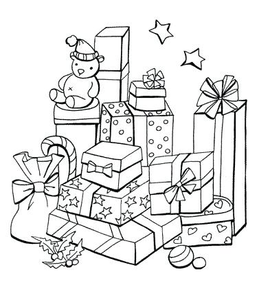 393x408 Presents 3 Present Coloring Pages Happy Presidents Day Murs