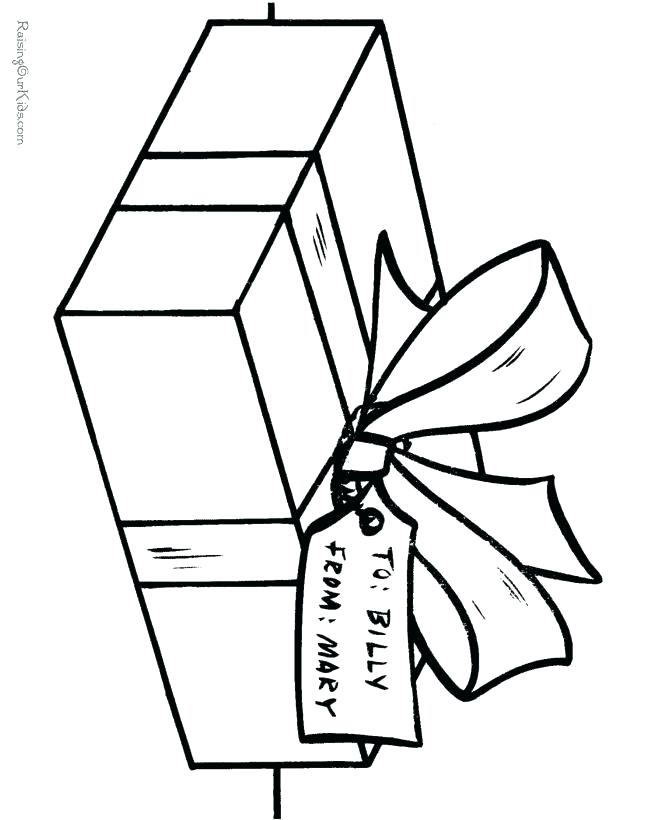 670x820 Christmas Gift Coloring Page Children Gifts And Tree Coloring Page